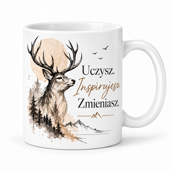 Kubek dla Nauczyciela „Uczysz. Inspirujesz. Zmieniasz.” – Leśna Inspiracja